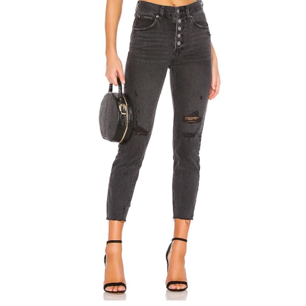 We The Free Blossom Rigid Raw Hem Jeans